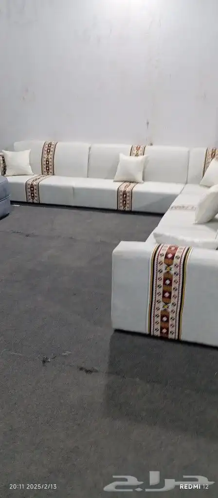 كنب جديد جاهز حرف ال و7نفر شامل التوصيل 15