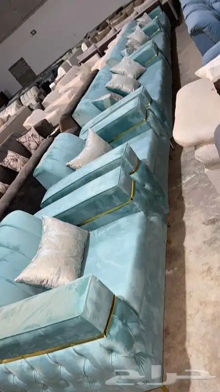 كنب جديد جاهز حرف ال و7نفر شامل التوصيل 41