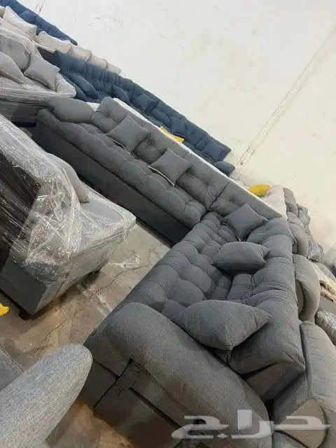 كنب جديد جاهز حرف ال و7نفر شامل التوصيل 0