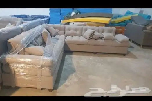 كنب جديد جاهز حرف ال و7نفر شامل التوصيل 36