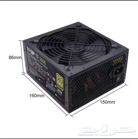 F.SKYWINDINTL. جديد ذهبي 1000 واط كمبيوترpower supply 1