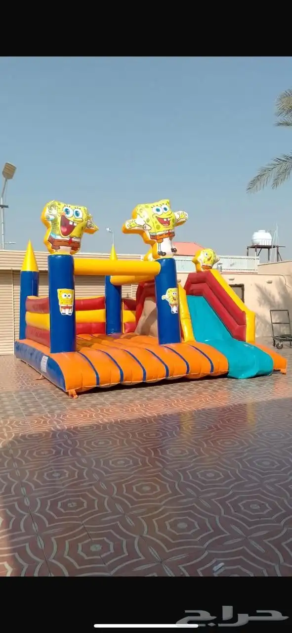 ملاعب صابونيه وزحاليق مائيه وجافه للإيجار 5