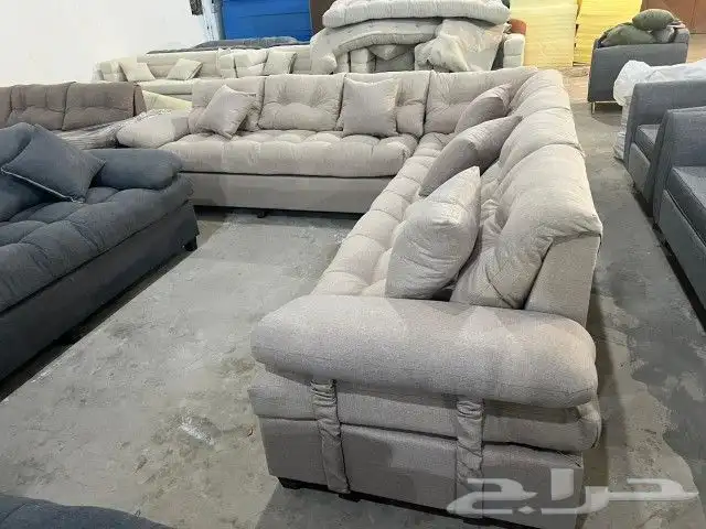 كنب جديد جاهز حرف ال و7نفر شامل التوصيل 37