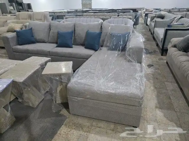 كنب جديد جاهز حرف ال و7نفر شامل التوصيل 25