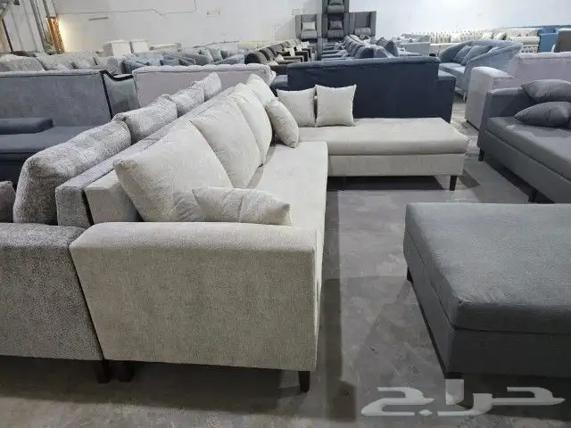 كنب جديد جاهز حرف ال و7نفر شامل التوصيل 27