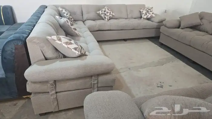 كنب جديد جاهز حرف ال و7نفر شامل التوصيل 10