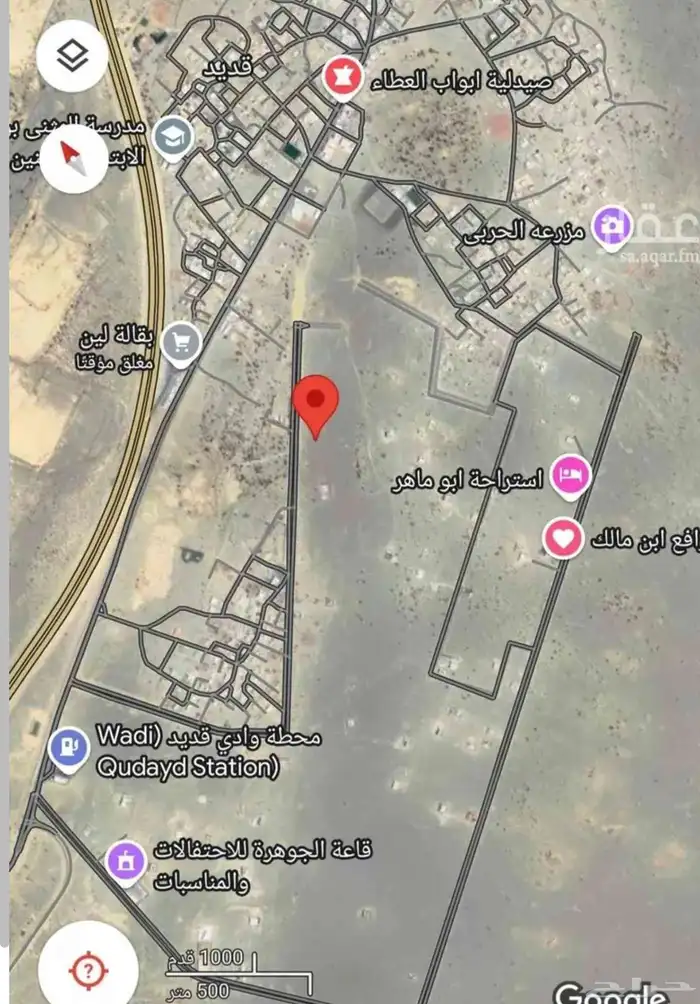 للبيع ارض سكنية في مخطط البريكة على شارعين 0