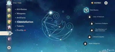 حساب قينشن امباكت2020 اوروبي فيه 19 فايف ستارزgenshin impact 7