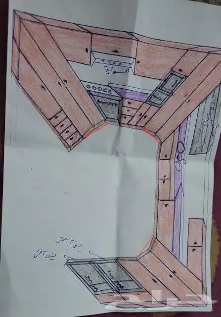 مطابخ جديده جاهزه وجاهزه معدل تفصيل حسب الطلب 5