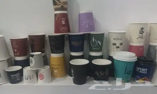 طباعة أكواب اكواب ورقية بلاستيك لون واحد ملون سنكل دبل 4