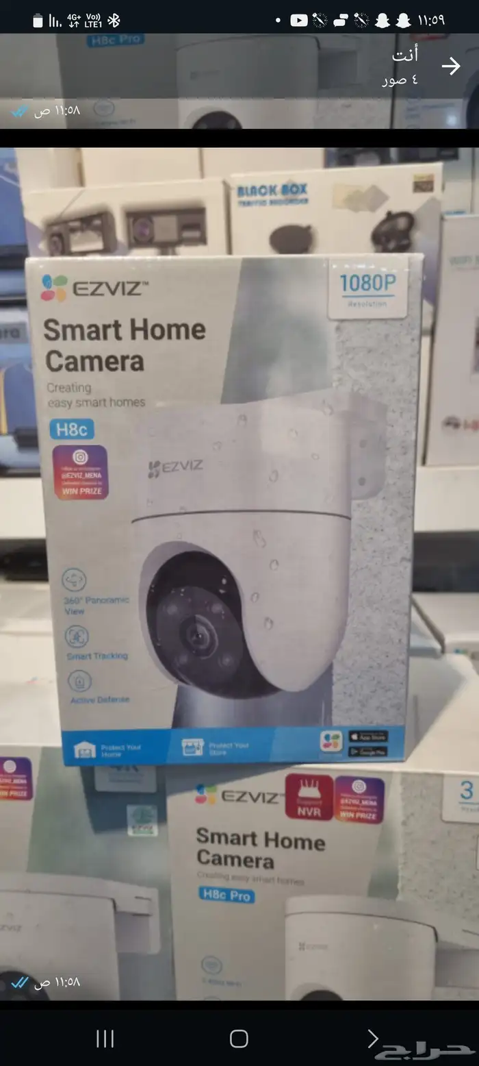 كاميرات مراقبة وأجهزة ذكية ضمان على القطع وعمل احترافي 0