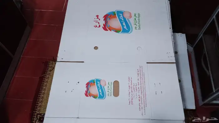 كراتين بيض فارغه شبه جديدة كرتون 5طبقات كرتون قوي ونظيف خاص 0