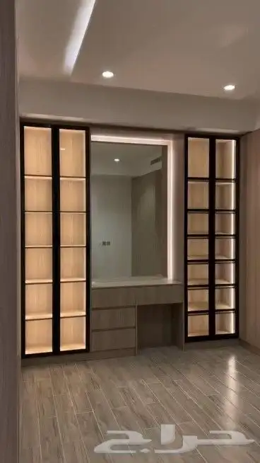 تفصيل دولاب ملابس دولاب زاويه سرير سرير دورين غرف نوم نفرين 3