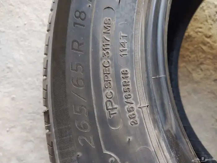 أربع كفرات مشلان امريكي 265 65 18 تاريخ 2024 8