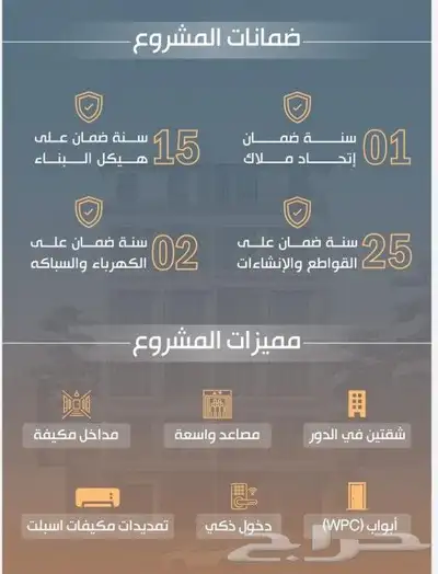 شقق للبيع في حي النزهة 3 غرف و غرفتين و 4 غرف 3