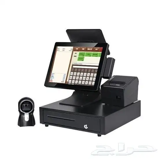 جهاز كاشير لمس جديد يصلح مطاعم وحلاقه ومرطبات  صالون وتموينا 0