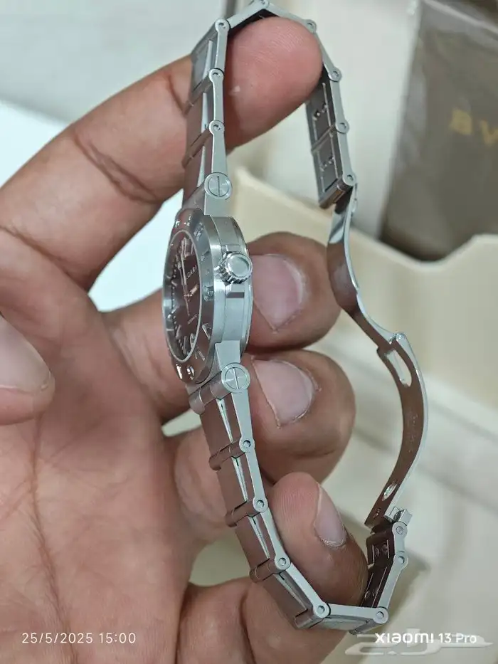 ساعة بولغاري دياجونو أوتوماتيكية من الفولاذ المقاوم للصدأ بم 11