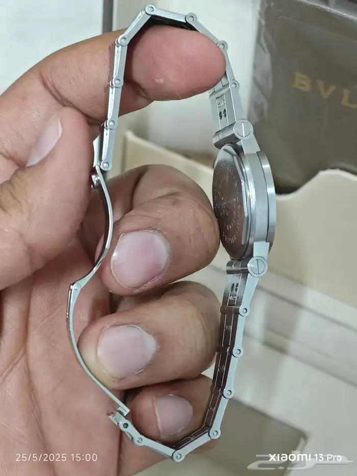 ساعة بولغاري دياجونو أوتوماتيكية من الفولاذ المقاوم للصدأ بم 10