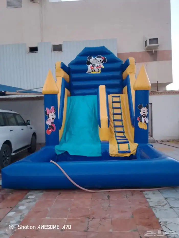 يتوفر لدينا ملاعب صابونيه وزحاليق مائيه وجافه للإيجار 2