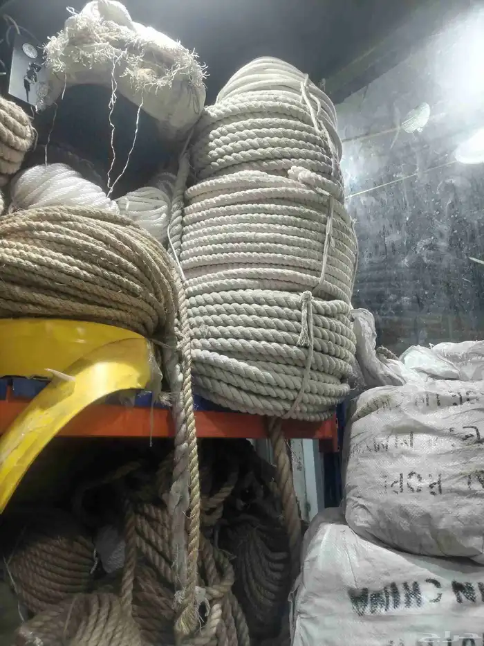 حبال بجميع انواعها خيش نايلون قطن سبته 12