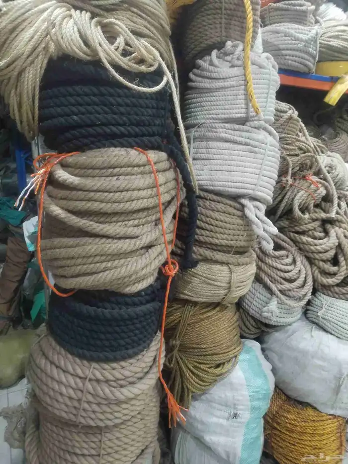 حبال بجميع انواعها خيش نايلون قطن سبته 14