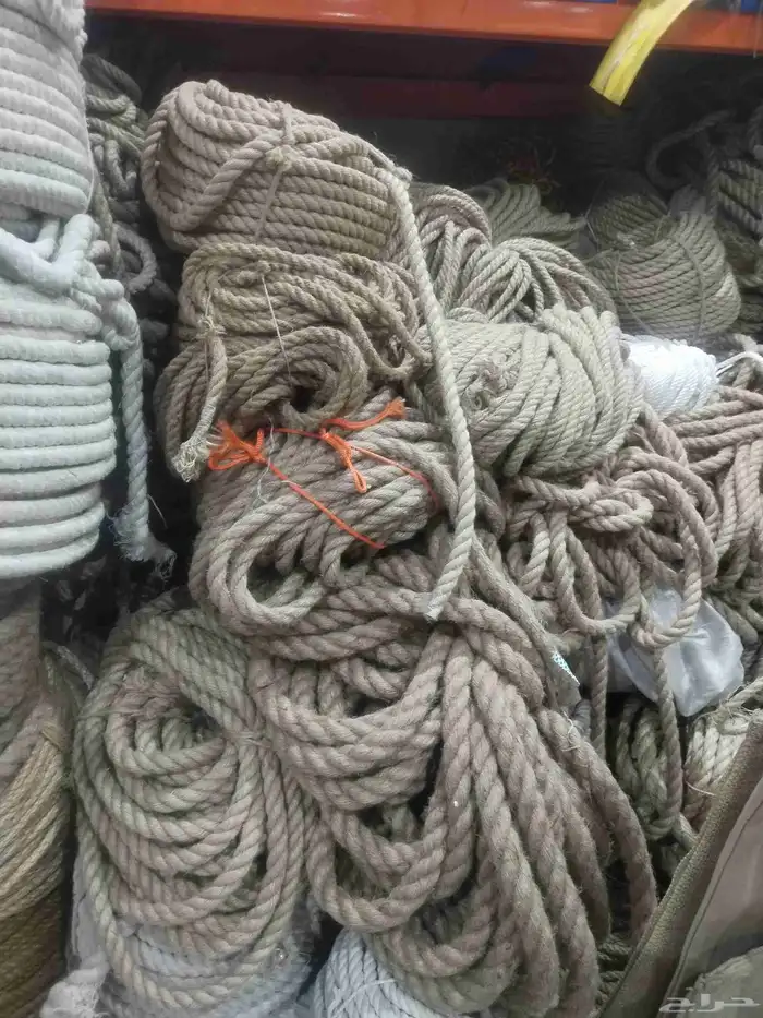 حبال بجميع انواعها خيش نايلون قطن سبته 13