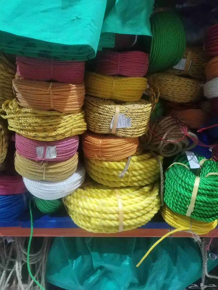 حبال بجميع انواعها خيش نايلون قطن سبته 6