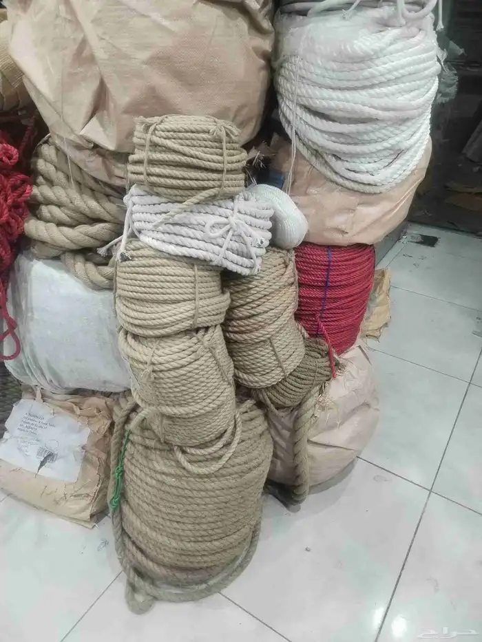 حبال بجميع انواعها خيش نايلون قطن سبته 15