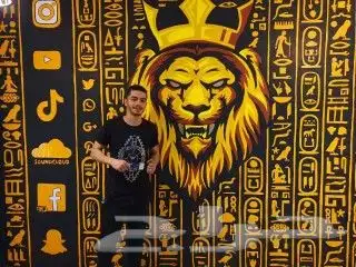 نقدم لكم البعض من الأعمال ف رسم  الجداريات الخارجية و الديك 8