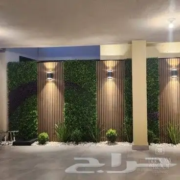 تنسيق حدائق _ مظلات _ جلسات _ عشب جداري وارضي 5