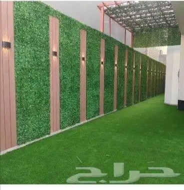 تنسيق حدائق _ مظلات _ جلسات _ عشب جداري وارضي 2