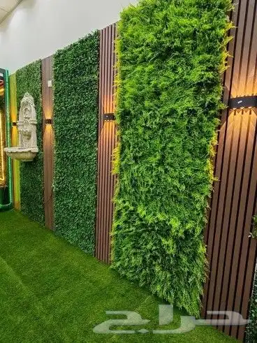 تنسيق حدائق _ مظلات _ جلسات _ عشب جداري وارضي 6