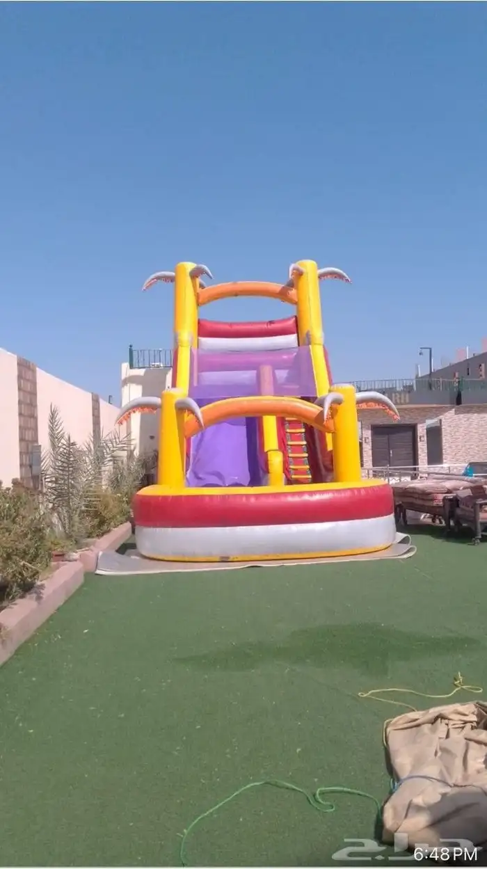 ملاعب صابونيه وزحاليق مائيه وجافه للإيجار 16