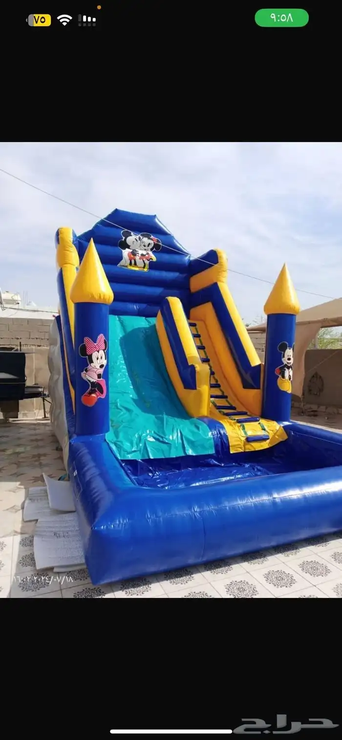 يتوفر لدينا ملاعب صابونيه وزحاليق مائيه وجافه للإيجار 14