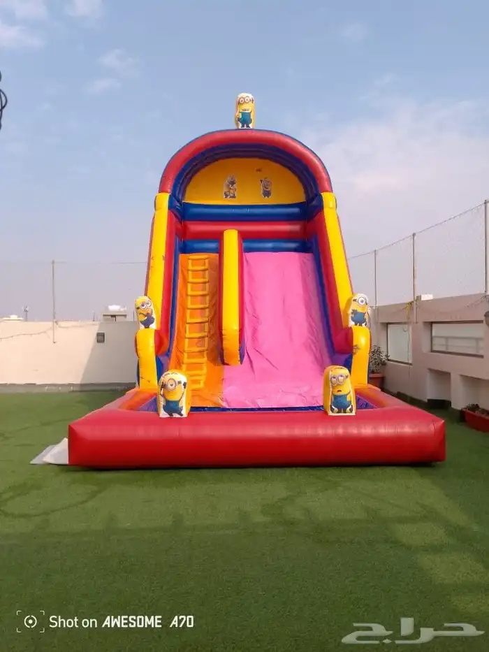 يتوفر لدينا ملاعب صابونيه وزحاليق مائيه وجافه للإيجار 6