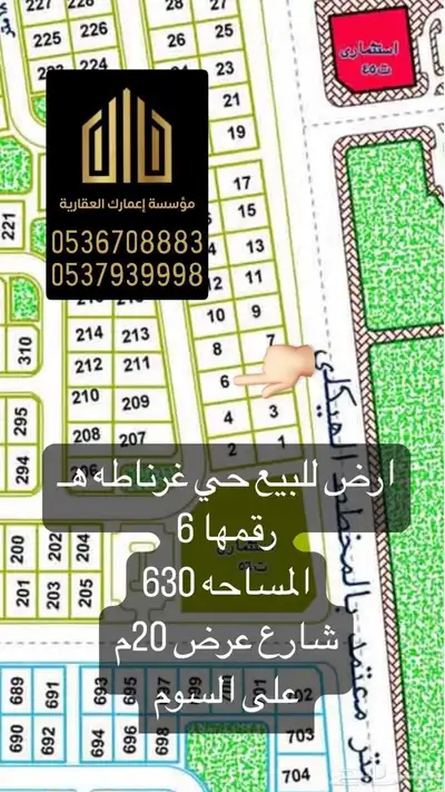 اراضي للبيع عرعر بمختلف الأحياء 0