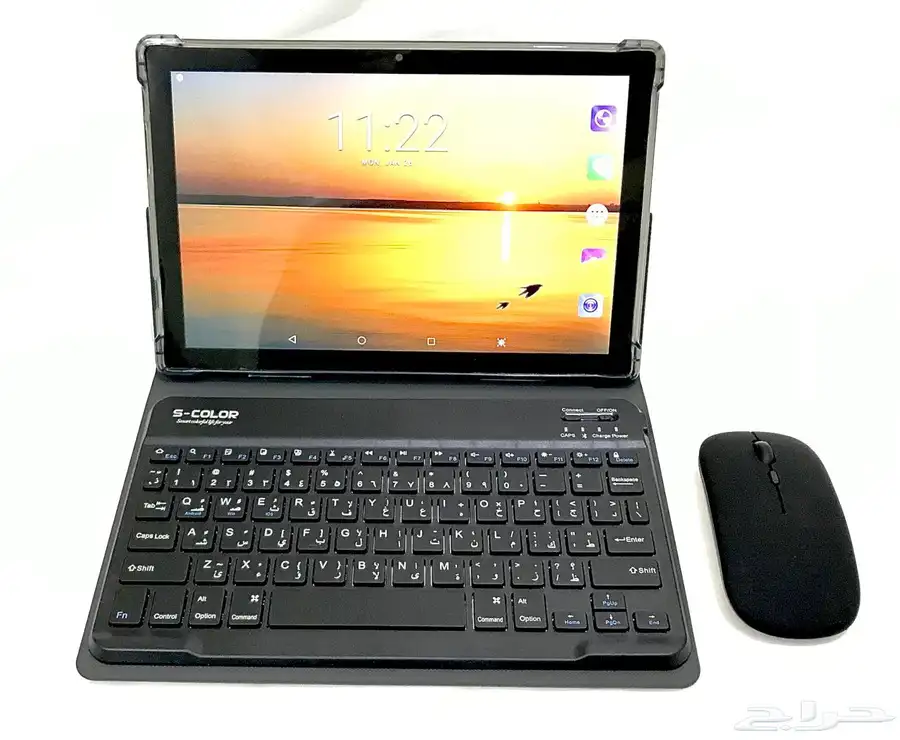 s-color tablet مع ماوس وكيبورد 0