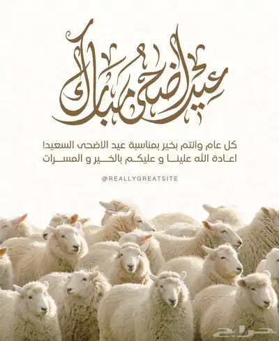 تصاميم تهنئه عبد الاضحى عروض خاص محدود مناسبة 1