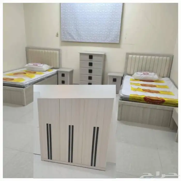 غرف نوم نفرين جديد بالقصيم شامل توصيل وتركيب 11