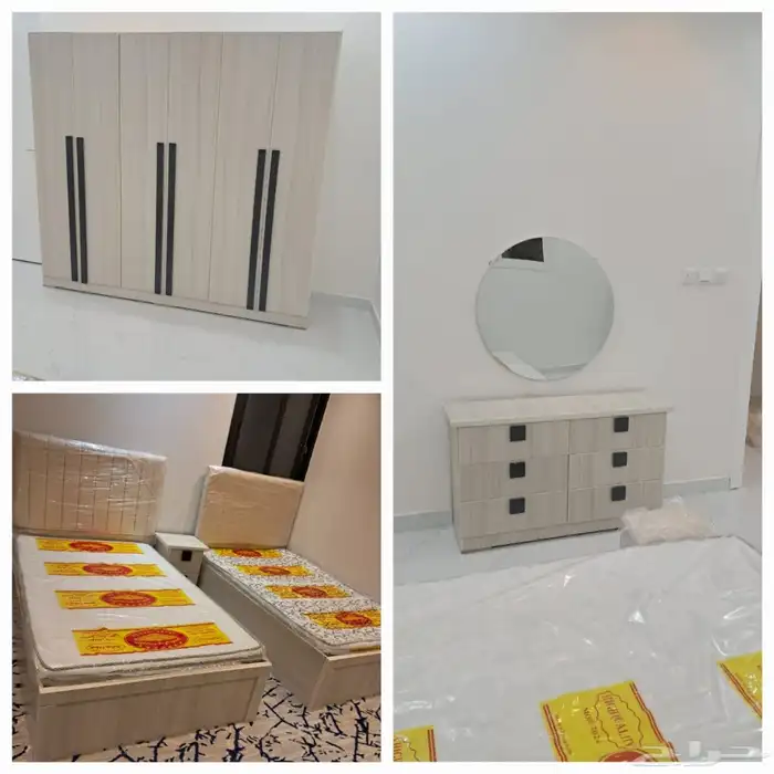 غرف نوم نفرين جديد بالقصيم شامل توصيل وتركيب 6