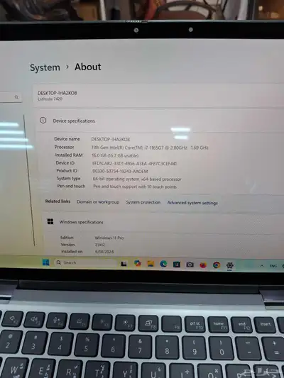 لاب توب ديل لاتيتيود 7420معدن بحالة ممتازة بدون خدوش 2 في 1 5