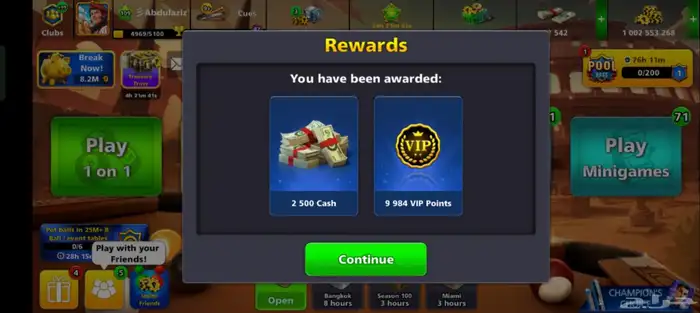 عرض شحن كاش بلياردو 0