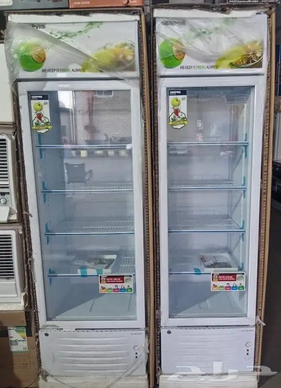 ثلاجة عرض زجاج مقاسين من شركة جيباس 0