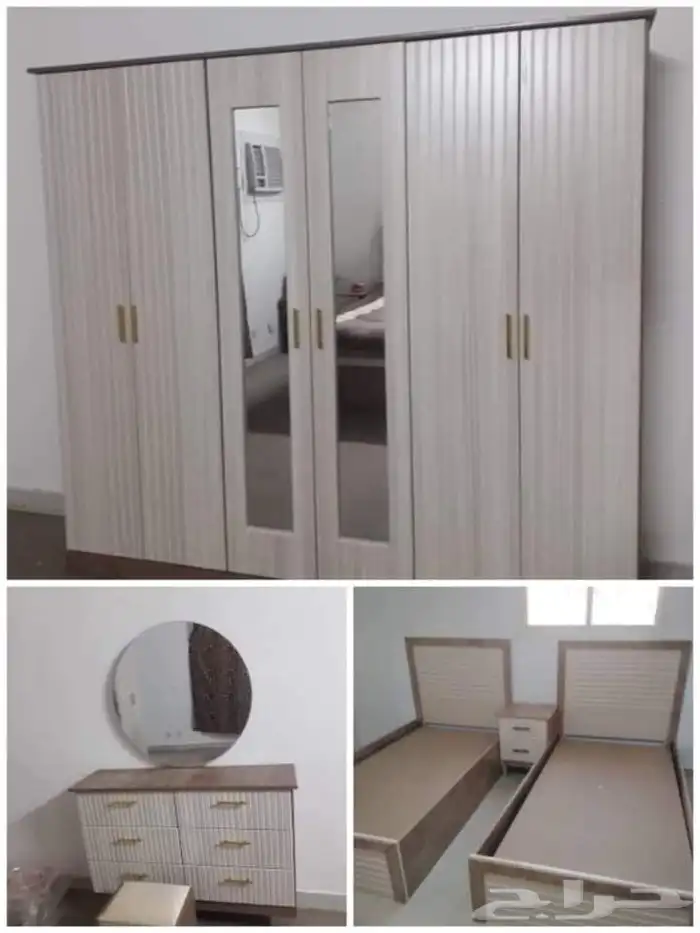 غرف نوم نفرين جديد بالقصيم شامل توصيل وتركيب 7