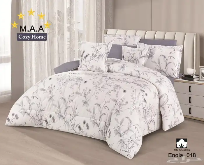 مفرش صيفي 8 قطع قطن 100 1