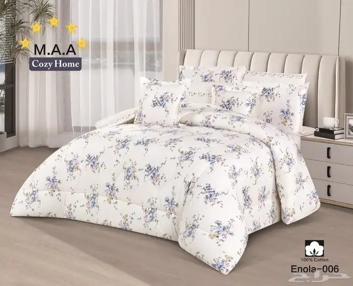 مفرش صيفي 8 قطع قطن 100 8