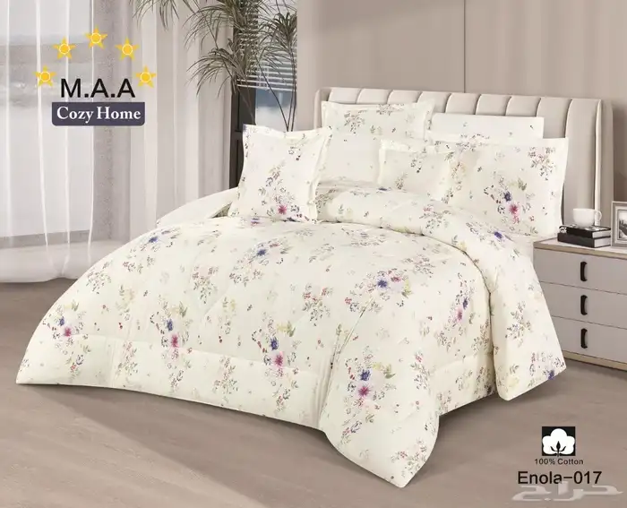 مفرش صيفي 8 قطع قطن 100 2