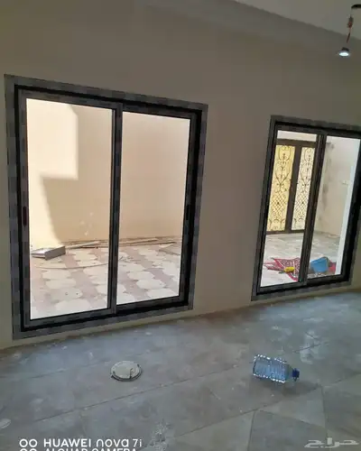 المنيوم نوافذ و باب عادي و دبل زجاج شغل 2