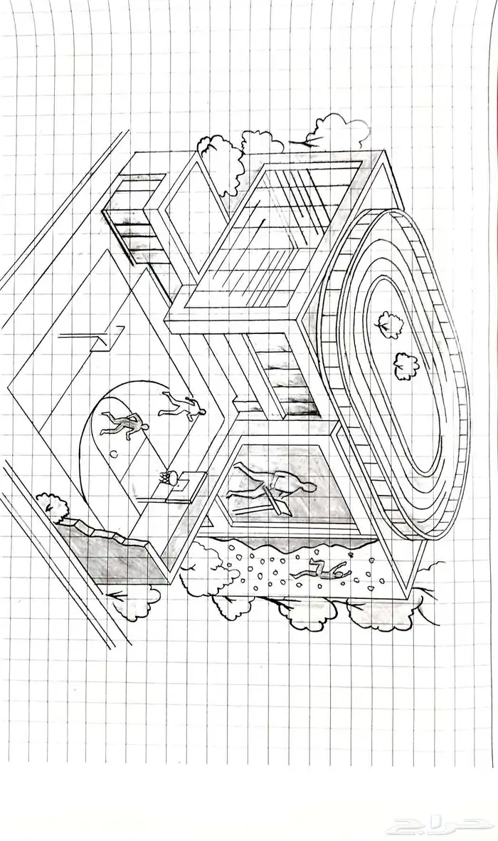 رسم هندسي يدوي 10