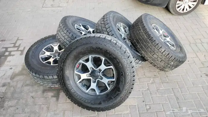 تواير هانكو 315 70 17 مع جنوط روبيكون 2020 نظيفة وقطع اخرى 2
